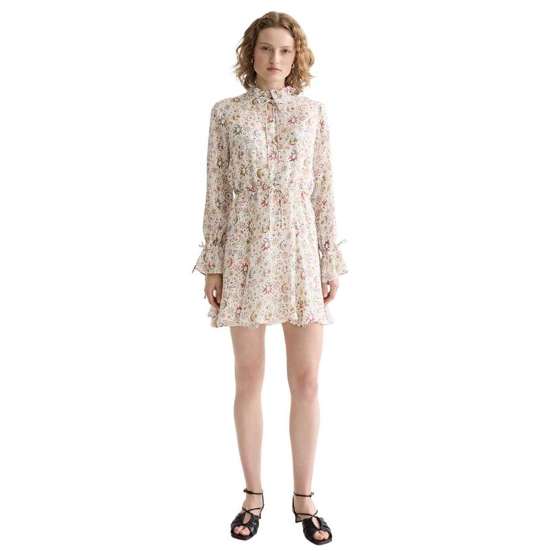 Scotch & Soda Printed Long Sleeve Mini Dress image number 0